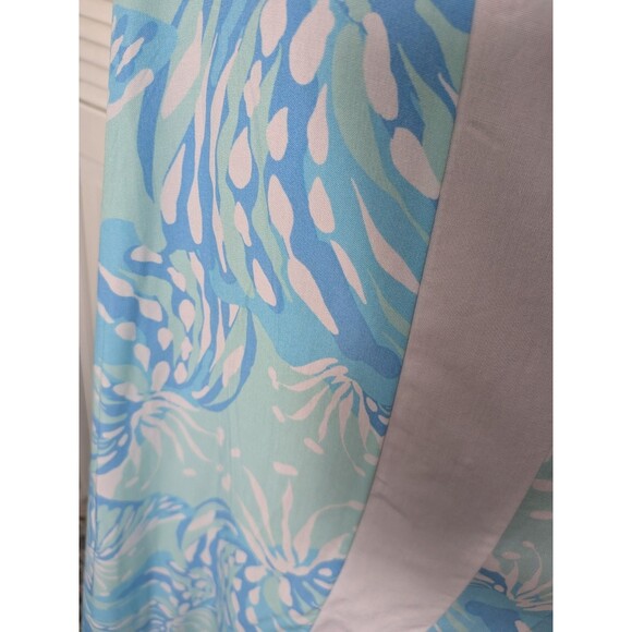 Lilibridge Dress Women’s XL Tropical Hawaiian Beach Blue Cover-up Coastal NEW - Picture 7 of 14